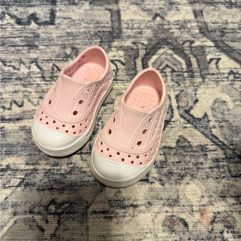 Kids Pink Slip-On Shoes